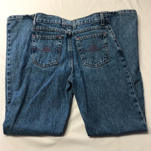 VINTAGE Guess '90s Straight Leg Denim Jeans Size 12 Made In Canada :) - Picture 3 of 10